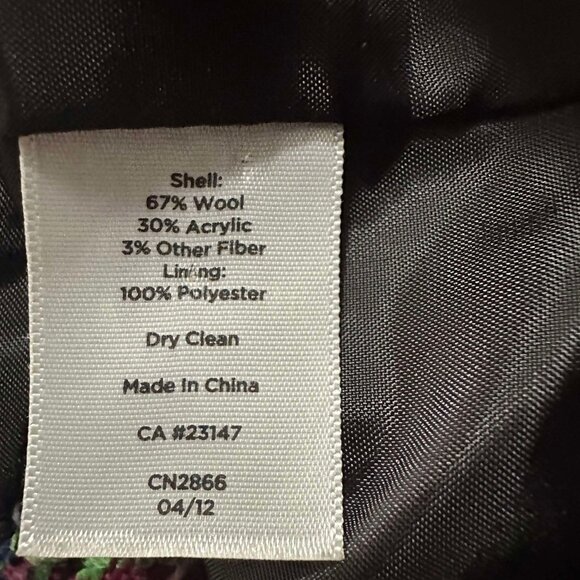 Talbots EUC women's 6 3 button closure blazer jacket fully lined wool blend - Picture 5 of 5